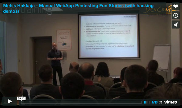 Manual WebApp Pentesting Fun Stories (with hacking demos) - Mehis Hakkaja